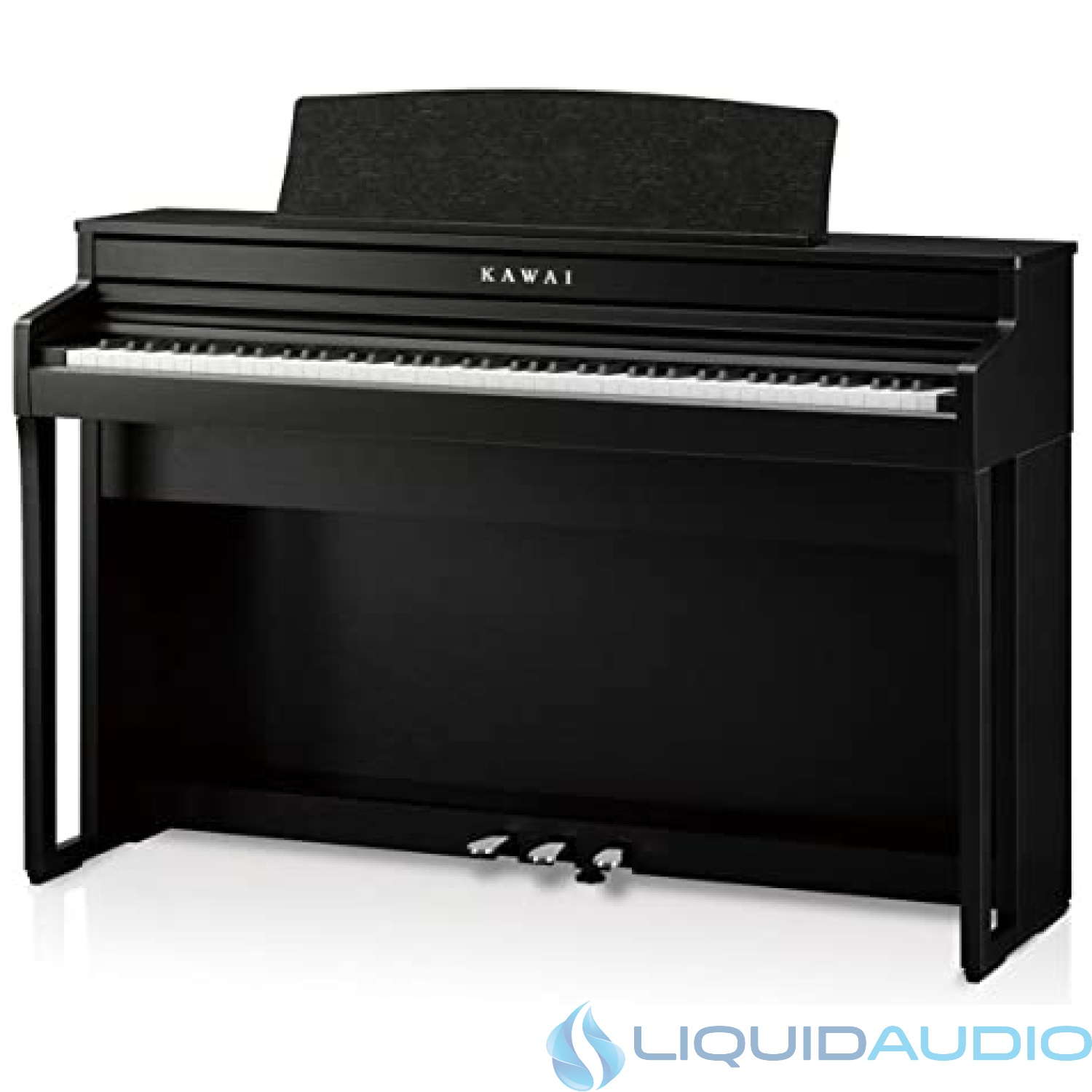 Kawai CA49 88-Key Grand Feel Compact Digital Piano with Bench, Premium Satin Black
