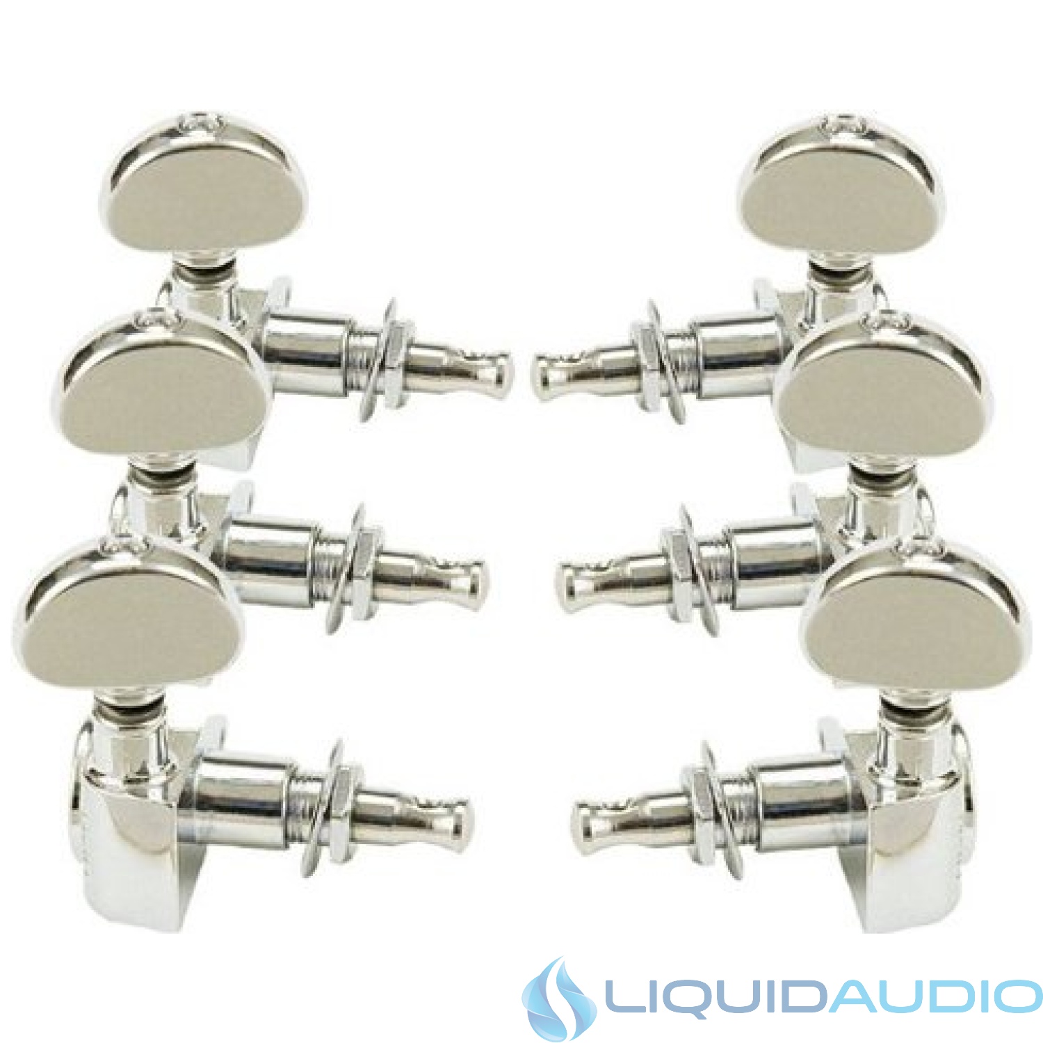 Grover Rotomatic Guitar Tuning Machines - 14:1 Ratio - 3 per side - Nickel